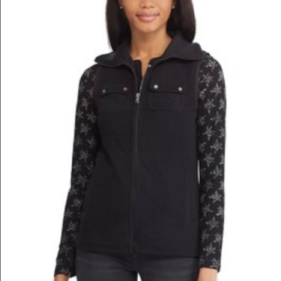 Chaps Feece Zipper Vest - Picture 6 of 6